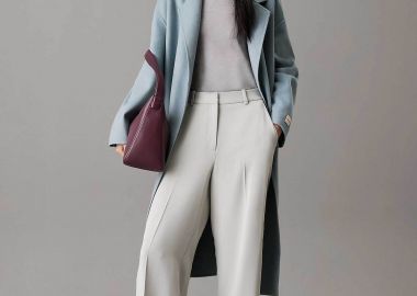 Calvin Klein γυναικείο παντελόνι Slim Wide Leg - K20K207876 Εκρού - CALVIN KLEIN - 