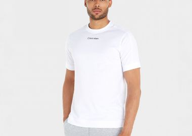 CALVIN KLEIN GYM T-SHIRT ΑΣΠΡΟ - CALVIN KLEIN PERFORMANCE - 