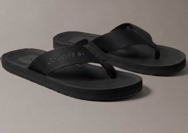 Calvin Klein Jeans ανδρικές σαγιονάρες με λογότυπο - HM0HM02106 Μαύρο - CALVIN KLEIN JEANS - 