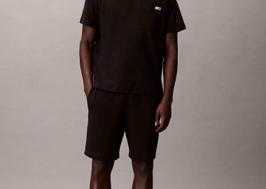 Calvin Klein Jeans ανδρική βερμούδα Regular Fit - LV04RF282G Μαύρο - CALVIN KLEIN JEANS - 