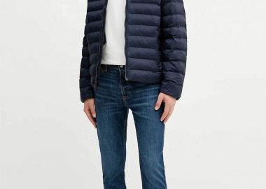 Calvin Klein Jeans ανδρικό τζιν παντελόνι πεντάτσεπο Tapered Fit - LV04RE779G Denim Blue Σκούρο - CALVIN KLEIN JEANS - 