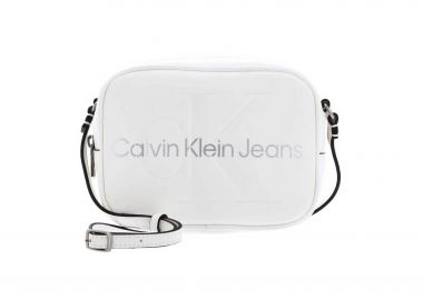 Calvin Klein Jeans γυναικεία τσάντα crossbody με letter print - K60K610275 Λευκό - CALVIN KLEIN JEANS - 