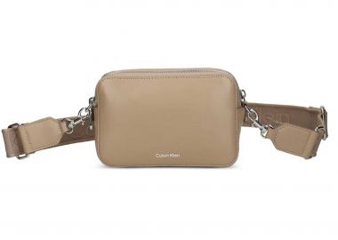 Calvin Klein Jeans γυναικεία τσάντα crossbody με λογότυπο - LV04F3165G Μπεζ - CALVIN KLEIN JEANS - 