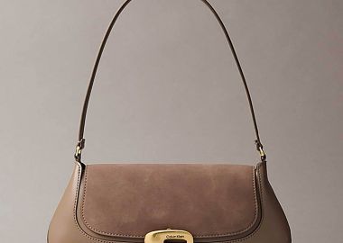 Calvin Klein Jeans γυναικεία τσάντα ώμου με λογότυπο - LV04F3337G Μπεζ - CALVIN KLEIN JEANS - 