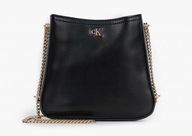 Calvin Klein Jeans γυναικεία τσάντα ώμου με λογότυπο - LV04F3441G Μαύρο - CALVIN KLEIN JEANS - 