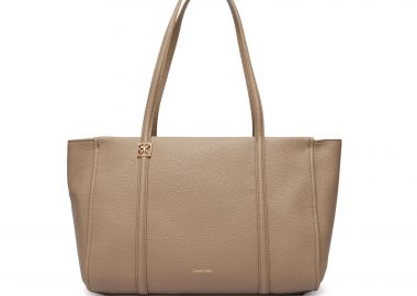 Calvin Klein Jeans γυναικεία τσάντα tote με λογότυπο - LV04F3424G Μπεζ - CALVIN KLEIN JEANS - 