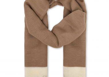 Calvin Klein Jeans γυναικείο φουλάρι με λογότυπο - LV04F9021G Μπεζ - CALVIN KLEIN JEANS - 