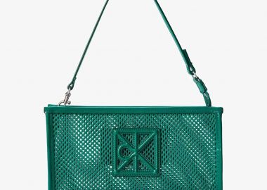 Calvin Klein Jeans γυναικείο mini bag με διάτρητο σχέδιο και monogram - LV04F1136G Πράσινο - CALVIN KLEIN JEANS - 