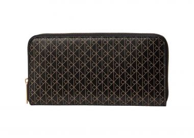 Calvin Klein Jeans γυναικείο πορτοφόλι με all-over monogram - LV04F1155G Μαύρο - CALVIN KLEIN JEANS - 