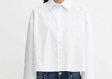 Calvin Klein Jeans γυναικείο πουκάμισο cropped Boxy Fit - LV047C141G Λευκό - CALVIN KLEIN JEANS - 