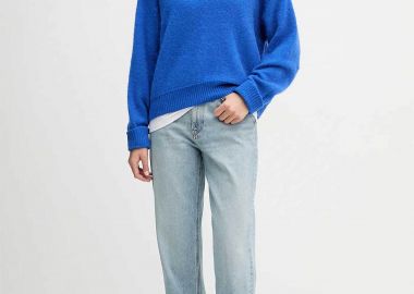 Calvin Klein Jeans γυναικείο τζιν παντελόνι πεντάτσεπο Relaxed Fit - LV047E732G Denim Blue Ανοιχτό - CALVIN KLEIN JEANS - 