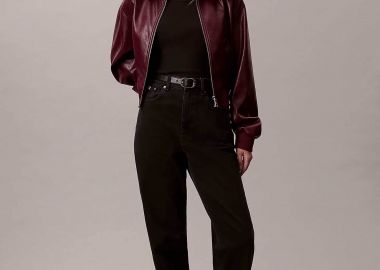 Calvin Klein Jeans γυναικείο τζιν παντελόνι πεντάτσεπο Tapered Fit - LV047E734G Μαύρο - CALVIN KLEIN JEANS - 