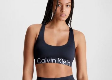 CALVIN KLEIN MEDIUM SUPPORT SPORTS BRA ΜΑΥΡΟ - CALVIN KLEIN PERFORMANCE - 