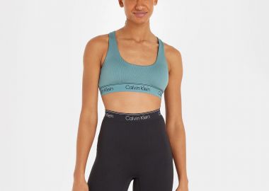 CALVIN KLEIN MEDIUM SUPPORT SPORTS BRA ΜΠΛΕ - CALVIN KLEIN PERFORMANCE - 