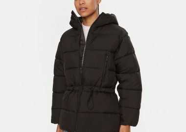 CALVIN KLEIN PERFORMANCE PADDED JACKET ΜΑΥΡΟ - CALVIN KLEIN PERFORMANCE - 