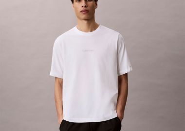 CALVIN KLEIN PERFORMANCE T-SHIRT ΑΣΠΡΟ - CALVIN KLEIN PERFORMANCE - 