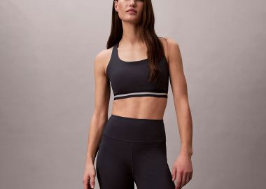 CALVIN KLEIN QUICK-DRY MEDIUM-IMPACT SPORTS BRA ΜΑΥΡΟ - CALVIN KLEIN PERFORMANCE - 