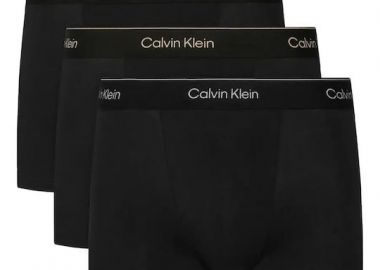 Calvin Klein Relaxed Cotton Stretch Trunk Boxershorts (2 pack) LV00NB4286-4OI Μαύρο - Calvin Klein - 