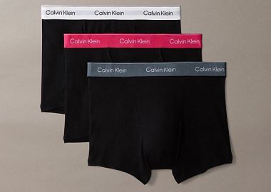 Calvin Klein Relaxed Cotton Stretch Trunk Boxershorts LV00NB4286-3VO Μαύρο - Calvin Klein - 