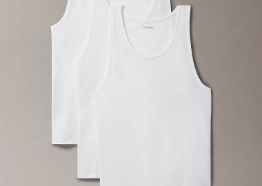 Calvin Klein σετ ανδρικά αμάνικα φανελάκια (3 τεμάχια) - LV00NB4184 Λευκό - CALVIN KLEIN - 