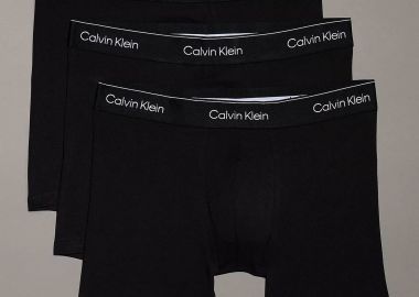 Calvin Klein σετ ανδρικά εσώρουχα boxer brief με λογότυπο (3 τεμάχια) - LV00NB4394 Μαύρο - CALVIN KLEIN - 