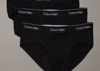 Calvin Klein σετ ανδρικά εσώρουχα brief με λογότυπο (3 τεμάχια) - LV00NB4388 Μαύρο -  - 