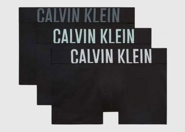 Calvin Klein σετ ανδρικά εσώρουχα trunk με λογότυπο (3 τεμάχια) - 000NB3608A Μαύρο -  - 