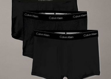 Calvin Klein σετ ανδρικά εσώρουχα trunk με λογότυπο (3 τεμάχια) - LV00NB4392 Μαύρο - CALVIN KLEIN - 