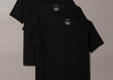 Calvin Klein σετ ανδρικά φανελάκια (3 τεμάχια) - LV00NB4185 Μαύρο - CALVIN KLEIN - 
