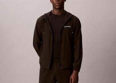 CALVIN KLEIN WATER-REPELLENT PERFORMANCE GYM SHORTS ΜΑΥΡΟ - CALVIN KLEIN PERFORMANCE - 