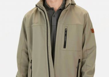 Camel Active ανδρικό αδιάβροχο μπουφάν με αποσπώμενη κουκούλα Regular Fit - C261NOS-430120-9N61 Μπεζ - CAMEL ACTIVE - 