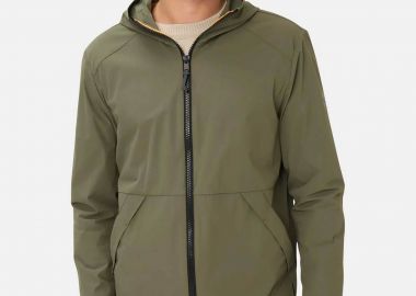 Camel Active ανδρικό jacket με κουκούλα και logo patch Regular Fit - C261-442855-7I23 Λαδί - CAMEL ACTIVE - 