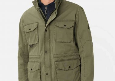 Camel Active ανδρικό μπουφάν με τσέπες και κρυφή κουκούλα Regular Fit - C261-430400-7N92 Λαδί - CAMEL ACTIVE - 