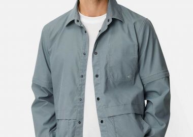 Camel Active ανδρικό overshirt με τσέπες Relaxed Fit - C261-409388-7S88 Γκρι Γαλάζιο - CAMEL ACTIVE - 