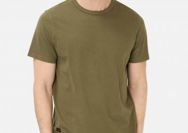 Camel Active ανδρικό T-shirt με print Regular Fit - C261-409700-7T27 Λαδί - CAMEL ACTIVE - 