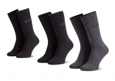 Camel Active σετ ανδρικές μακριές κάλτσες σε συσκευασία δώρου (3 ζευγάρια) - CA261NOS-6590X Μαύρο - CAMEL ACTIVE - 