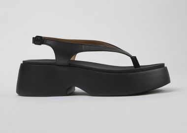 Camper γυναικεία δερμάτινα flatforms μονόχρωμα με χοντρή σόλα 