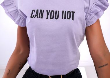 CAN YOU NOT LILA TSHIRT - sense-shop - 