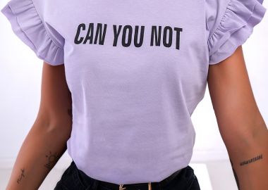 CAN YOU NOT LILA TSHIRT - fashionroom - 
