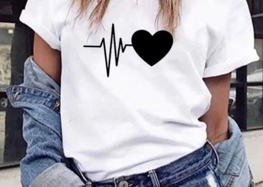 CARDIOGRAM WHITE T-SHIRT - sense-shop - 