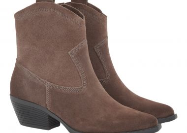 CARLA CORTEZ Γυναικεία Μποτάκια COW BOY 16W-261 Πούρο Καστόρι Δέρμα V316W2613547 - CARLA CORTEZ - 