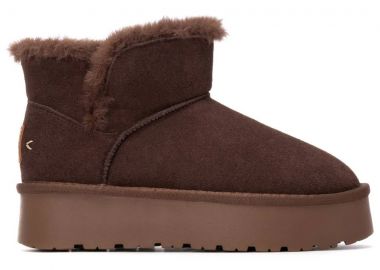 Carmela καφέ δερμάτινο Australian Boot 162633 - Carmela - 