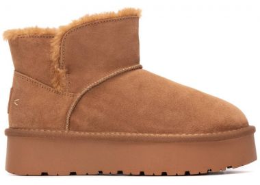 Carmela κάμελ δερμάτινο Australian Boot 162633 - Carmela - 