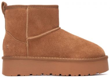 Carmela καμελ short δερμάτινο Australian Boot 162632 - Carmela - 