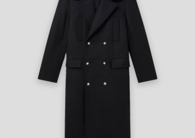CASABLANCA Ανδρικό Μαύρο Double Breasted Coat - CASABLANCA - 