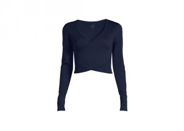 CASALL Seamless Rib Wrap Longsleeve core blue Tshirt - Casall - 
