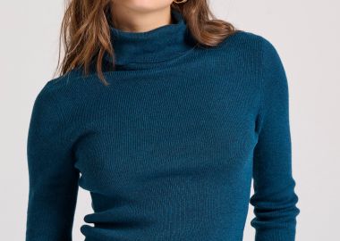 Cashmere blend πλεκτό ζιβάγκο - FUNKY BUDDHA - 