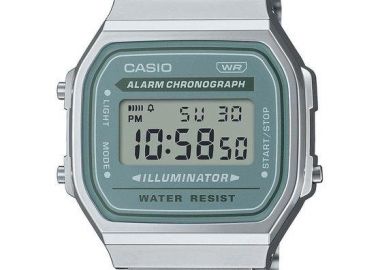 CASIO Collection - A-168WA-3AYES, Silver case with Stainless Steel Bracelet - Casio - 