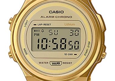 CASIO Collection - A-171WEMG-9AEF, Gold case with Stainless Steel Bracelet - Casio - 