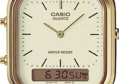 CASIO Collection - AQ-230GA-9DM, Gold case with Stainless Steel Bracelet - Casio - 